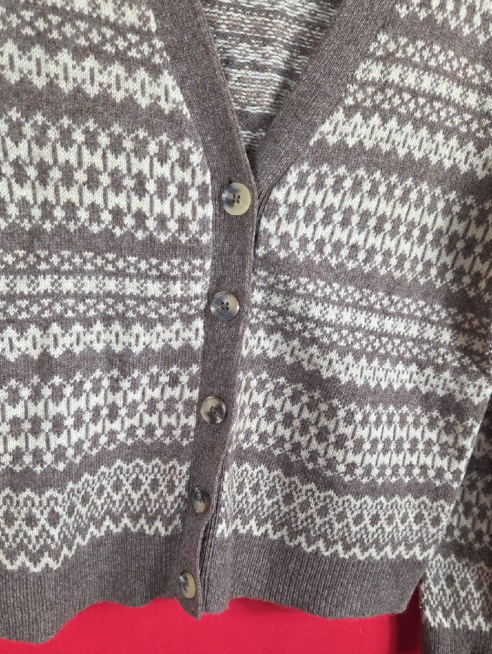 WOOLOVERS Lambswool Cardigan Womens Size Medium - Picture 3 of 7